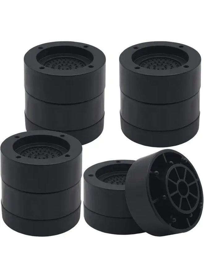 Black Furniture Risers 1 3 2 3 3 3 Inch Adjustable Bed Sofa Chair Lifts Supports 1300 Lbs - Image 1